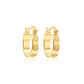 Coral Cove Gold Hoop Earrings