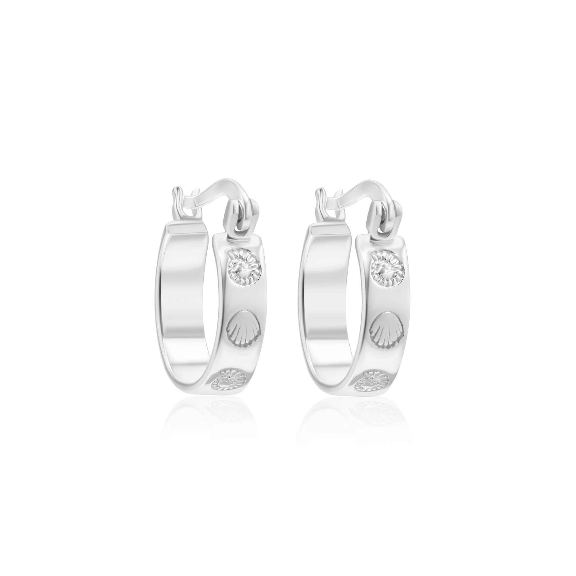 Coral Cove Hoop Silver