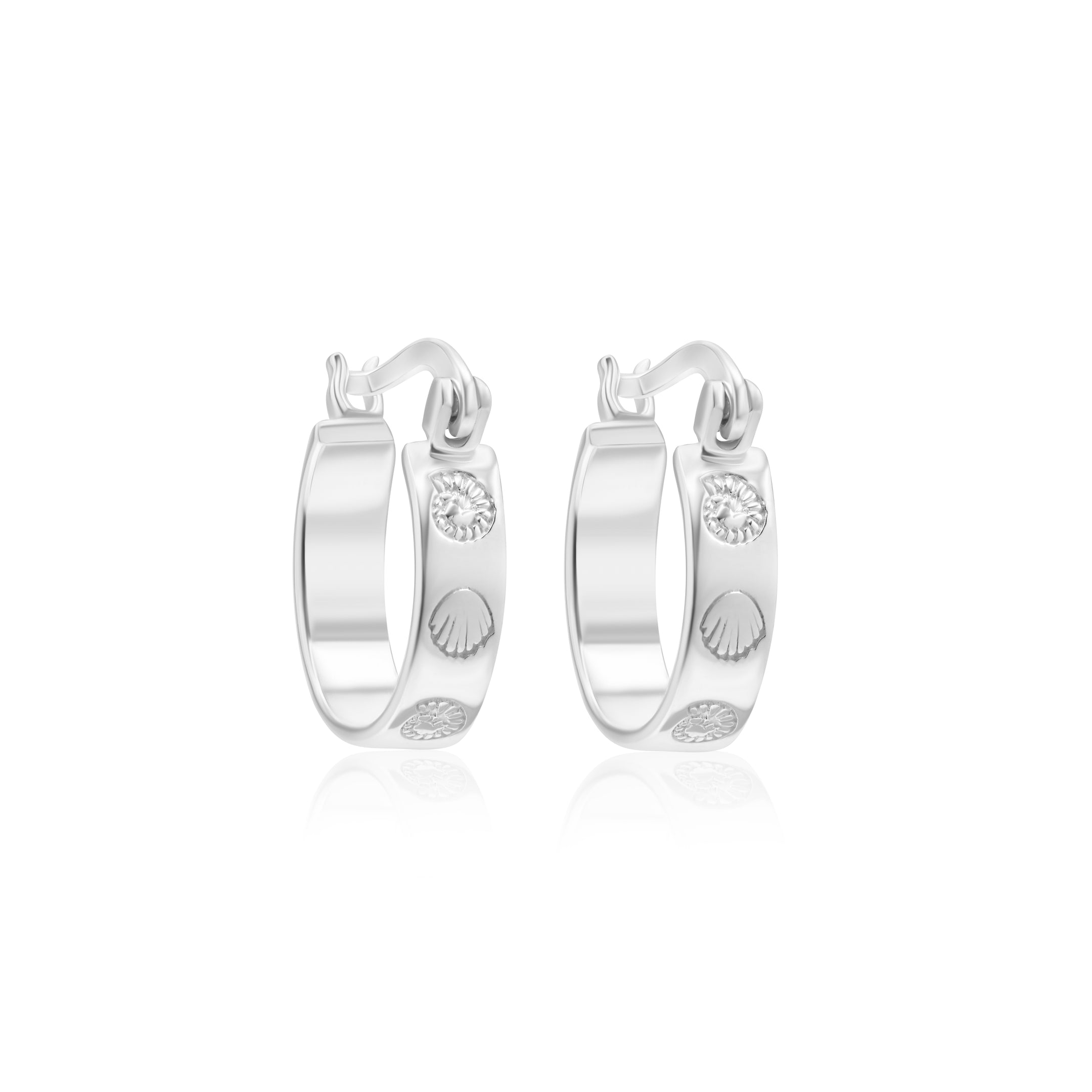 Coral Cove Hoop Silver