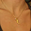 Crocodile Necklace  - Gold with Freshwater Pearl