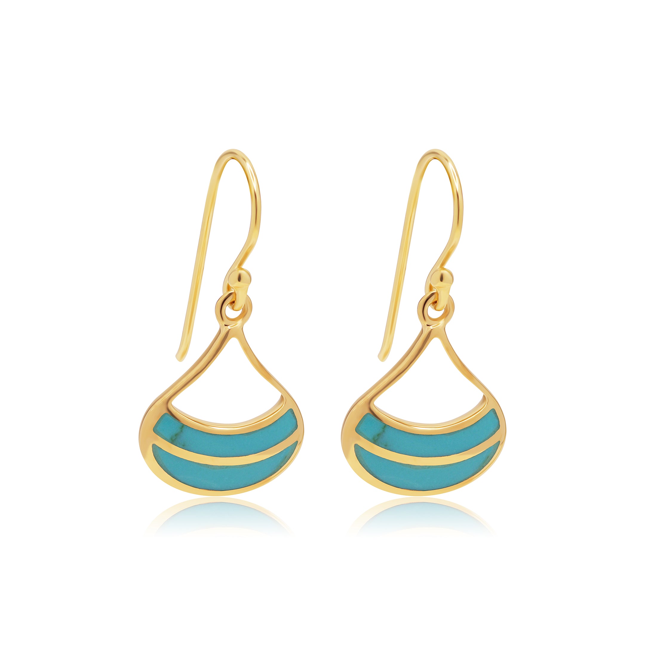 Elaine Turquoise Drop Gold WHOLESALE