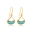 Elaine Turquoise Drop Gold