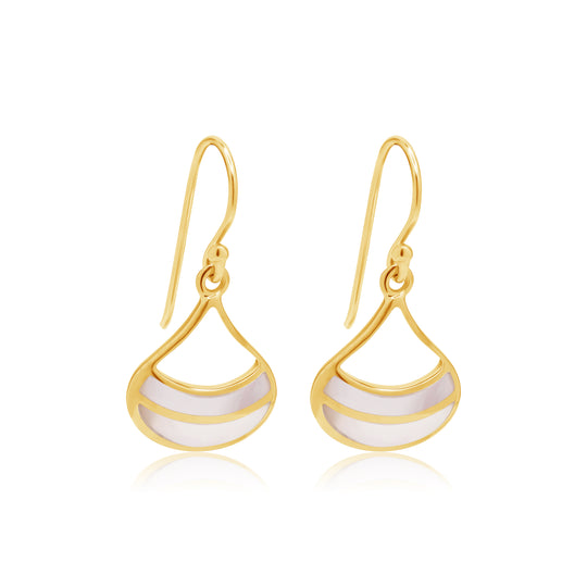 Elaine Mother of Pearl  Gold Drop