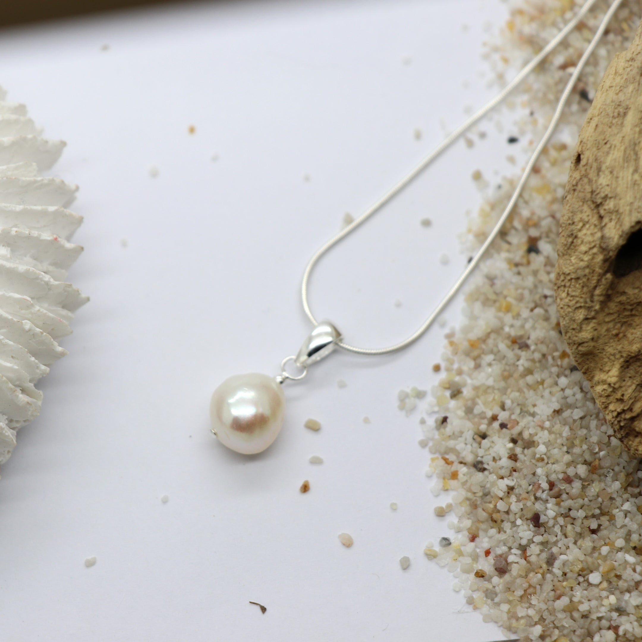 Freshwater Pearl Silver Necklace