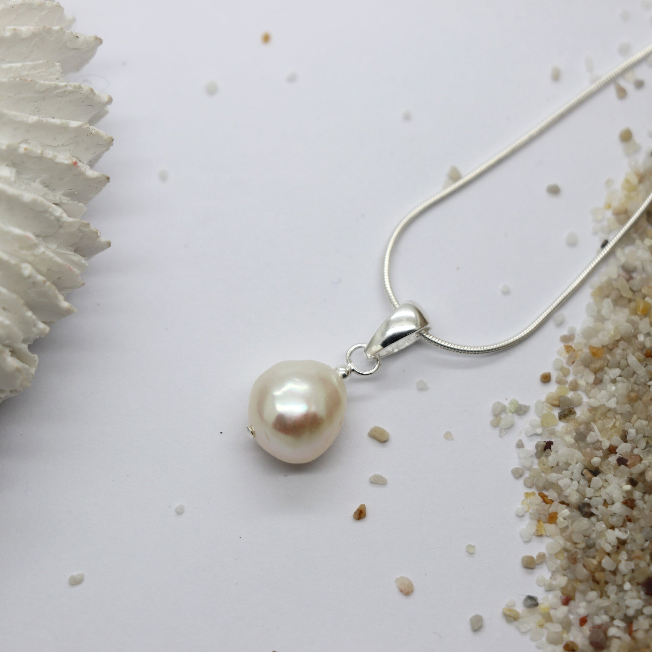 Freshwater Pearl Silver Necklace