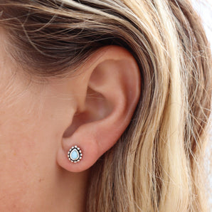 Gaia Petite Larimar Stud WHOLESALE