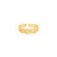 Hazy Gold Toe Ring