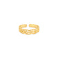Hazy Gold Toe Ring