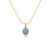 Ariel Blue Opal Gold Necklace