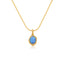 Ariel Blue Opal Gold Necklace
