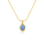 Ariel Blue Opal Gold Necklace