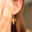 Boab Earrings with Pearl - Gold
