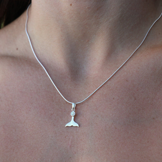 La Sirene White Opal Silver Necklace WHOLESALE