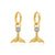 La Sirene Blue Opal Gold Huggies