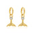 La Sirene White Opal Gold Huggies
