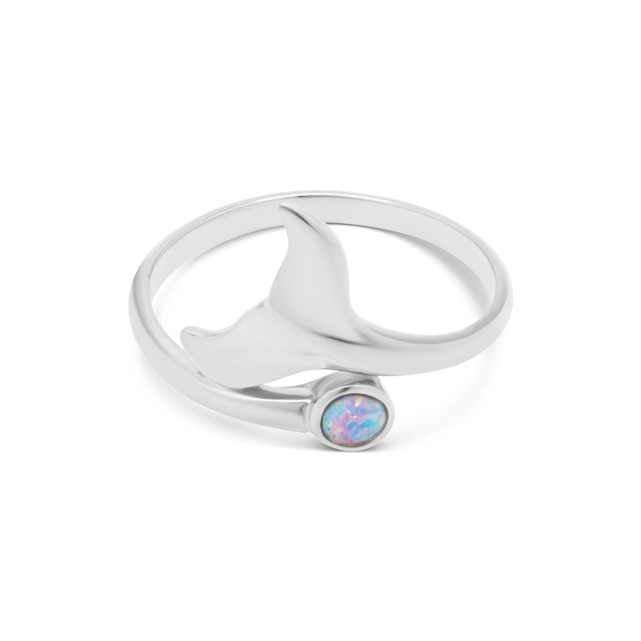 La Sirene Blue Opal Silver Ring