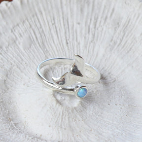 La Sirene Blue Opal Silver Ring