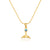 La Sirene Blue Opal Gold Necklace