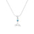 La Sirene Blue Opal Silver Necklace