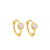 White Opal Gold Huggies