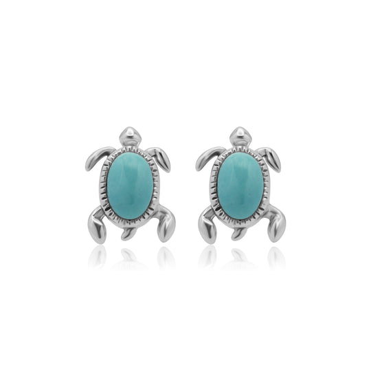 Sea Turtle Turquoise Stud