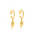 Seashell Gold Hoop