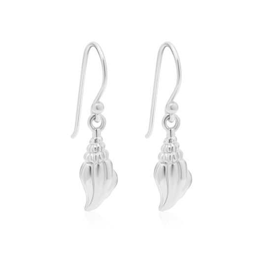 Seashell Silver Drop