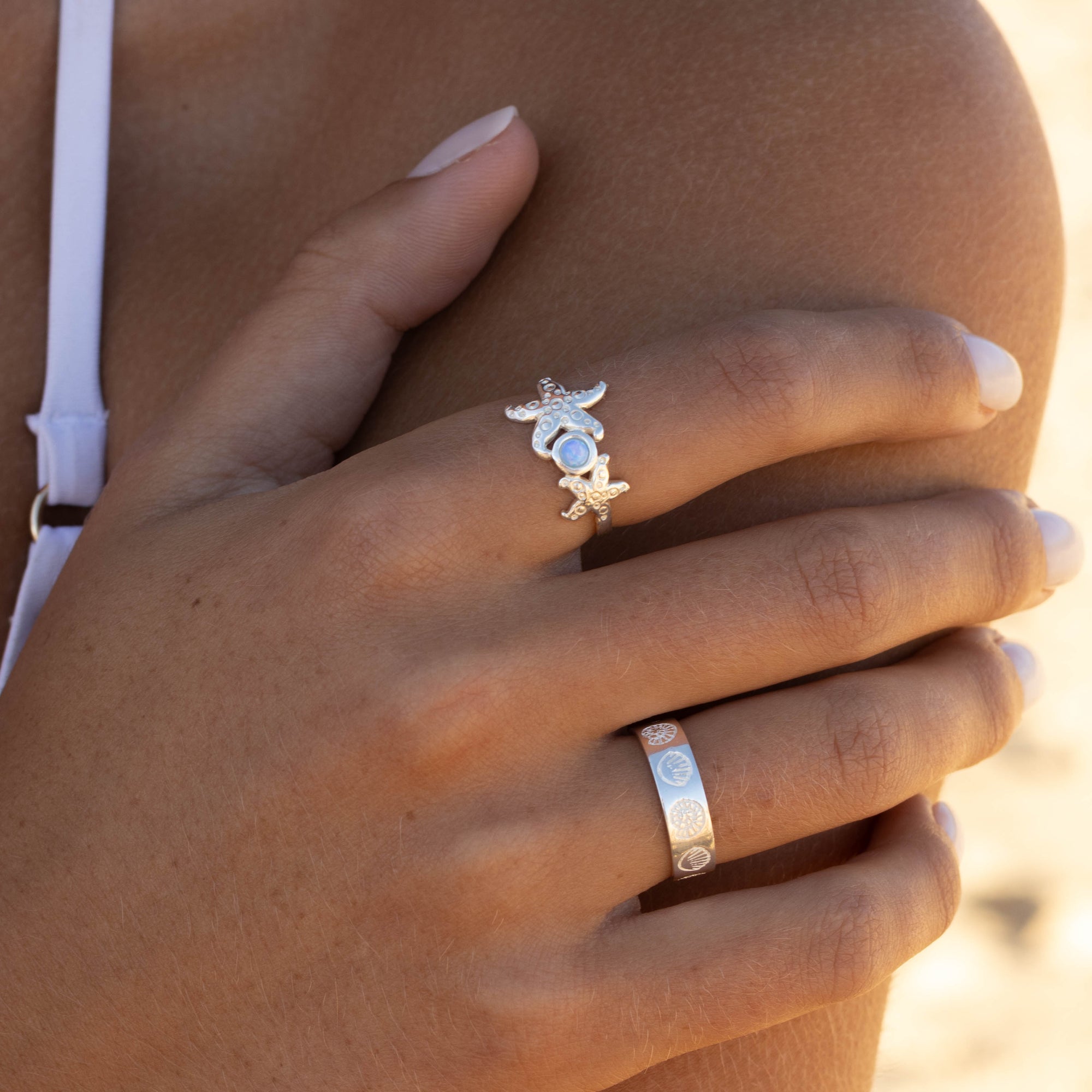 Seastar Silver Ring