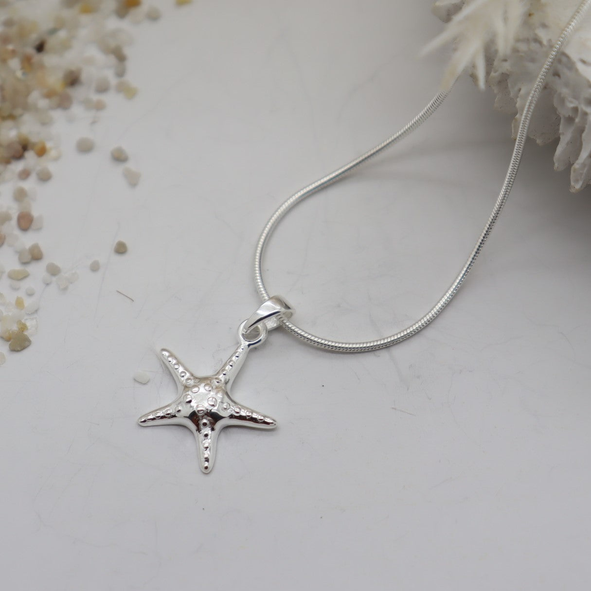 Starfish Silver Necklace