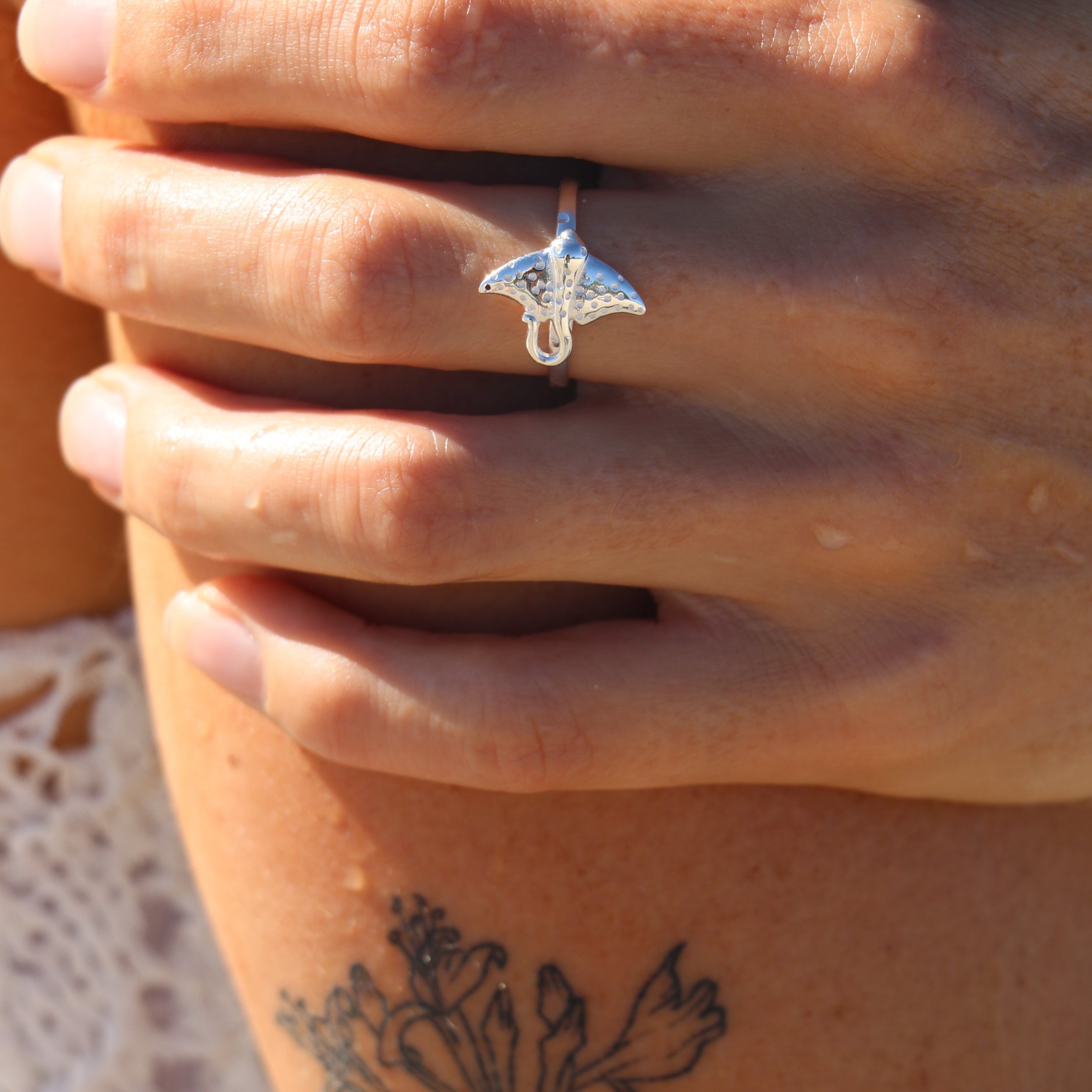 Stingray Ring Silver WHOLESALE