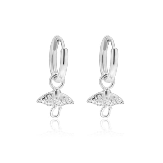 Stingray Silver Huggies