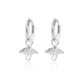 Stingray Silver Huggie Earrings