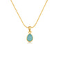 Tallulah Chalcedony Gold Necklace