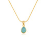 Tallulah Chalcedony Gold Necklace