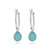 Tallulah Chalcedony Silver Drops