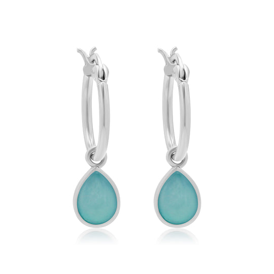 Tallulah Drops Chalcedony Blue