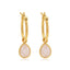 Tallulah Rainbow Moonstone Gold Drops