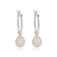 Tallulah Moonstone Silver Earring Hoops