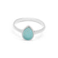 Tallulah Chalcedony Silver Ring