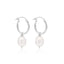 Tessa Freshwater Hoops Silver