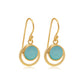 Violet Gold Drop Earring