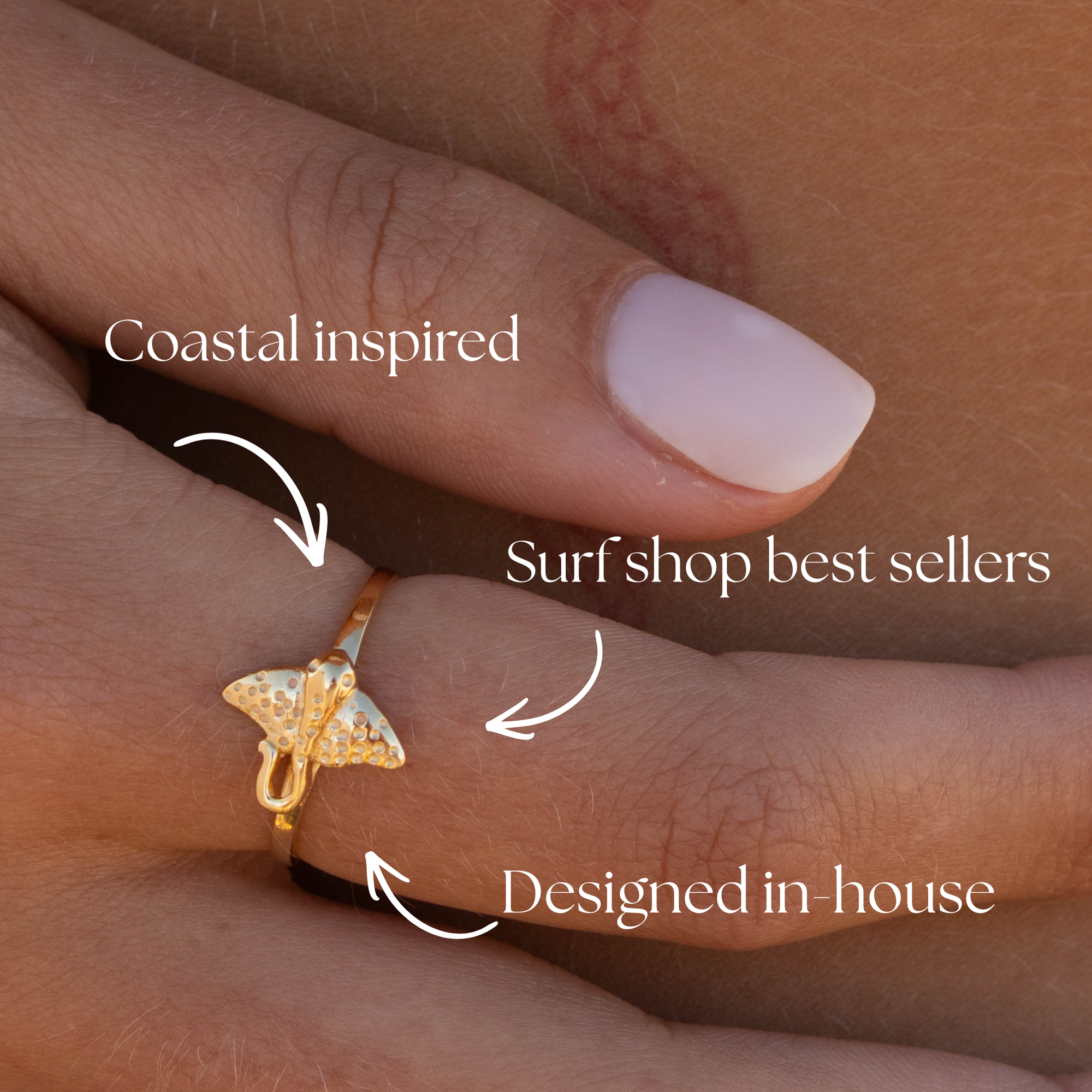 Stingray Gold Ring