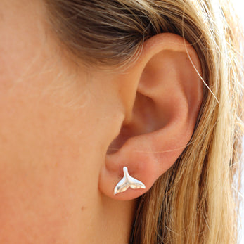 Whale Tail Studs