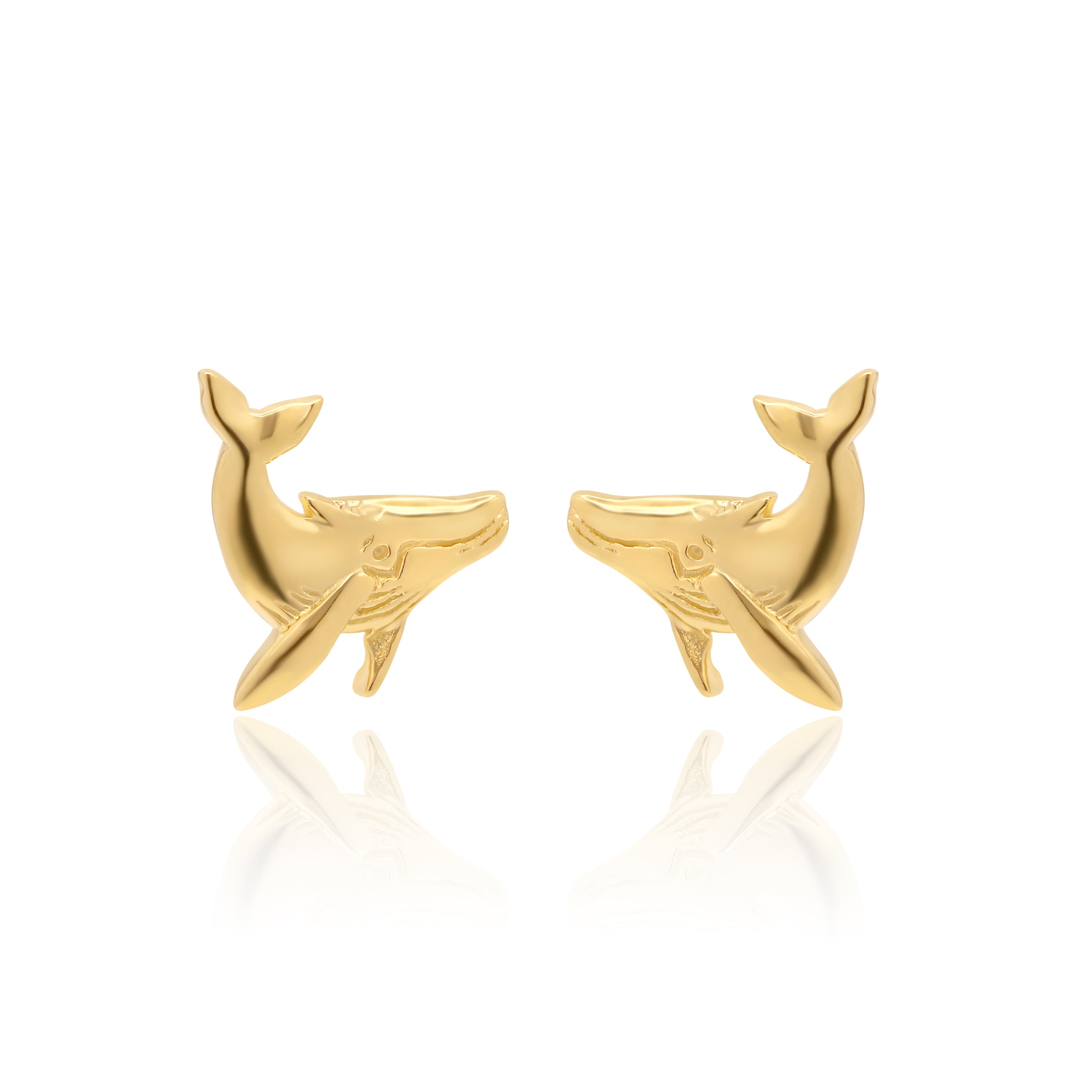 Whale Stud Gold