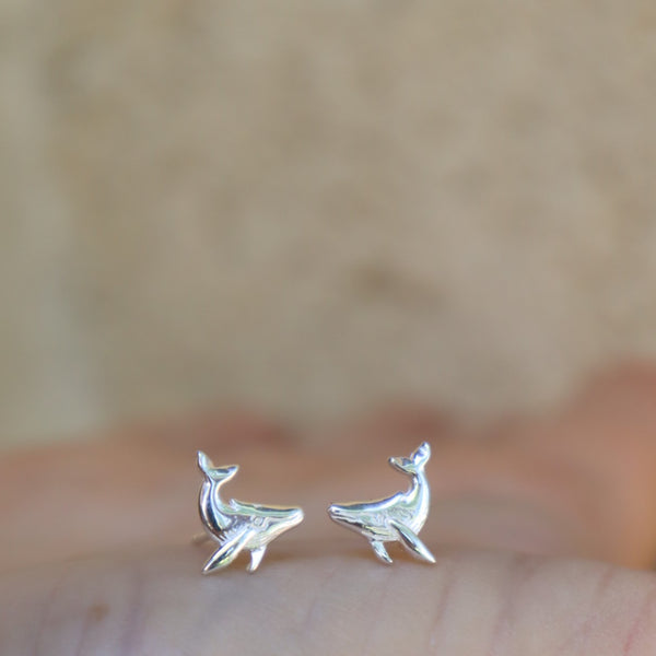 Whale Stud Silver