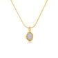 Ariel White Opal Gold Necklace