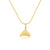 Artio Whale Tail Gold Necklace