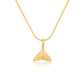 Artio Whale Tail Gold Necklace