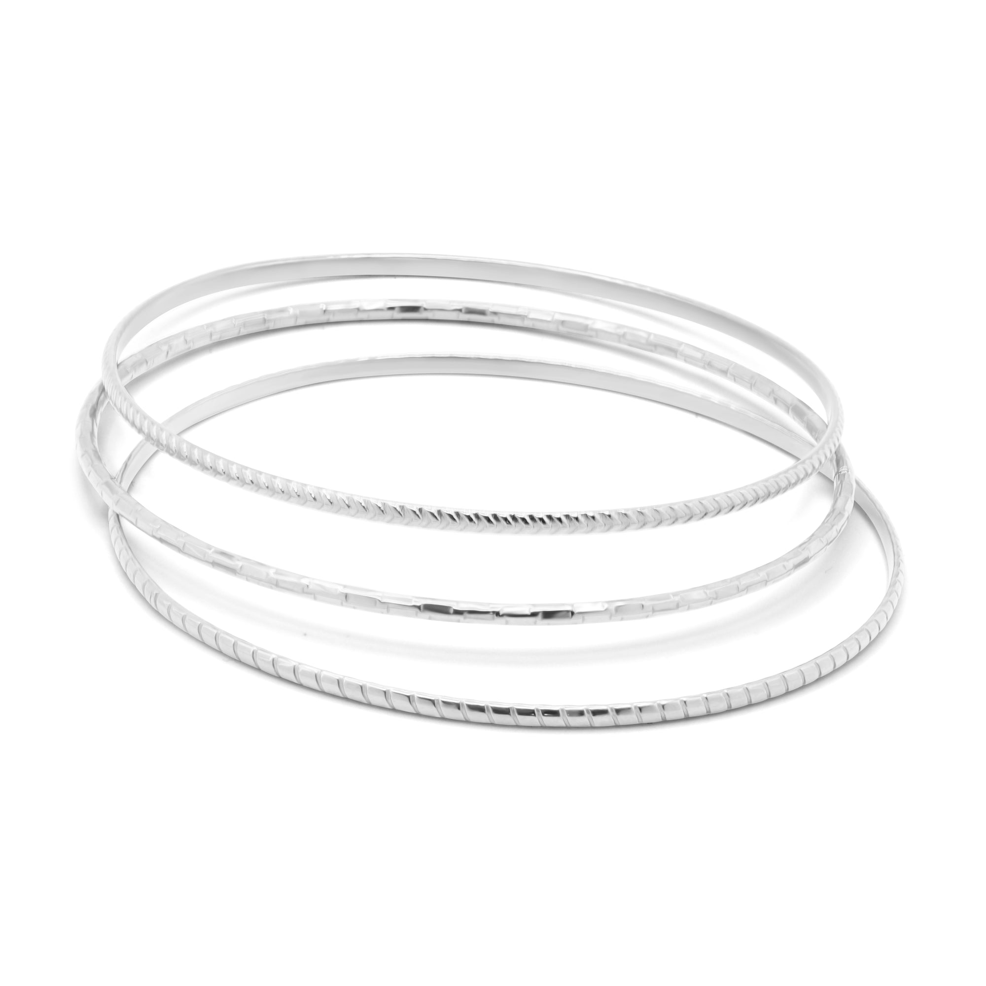 Celestial Silver Bangles