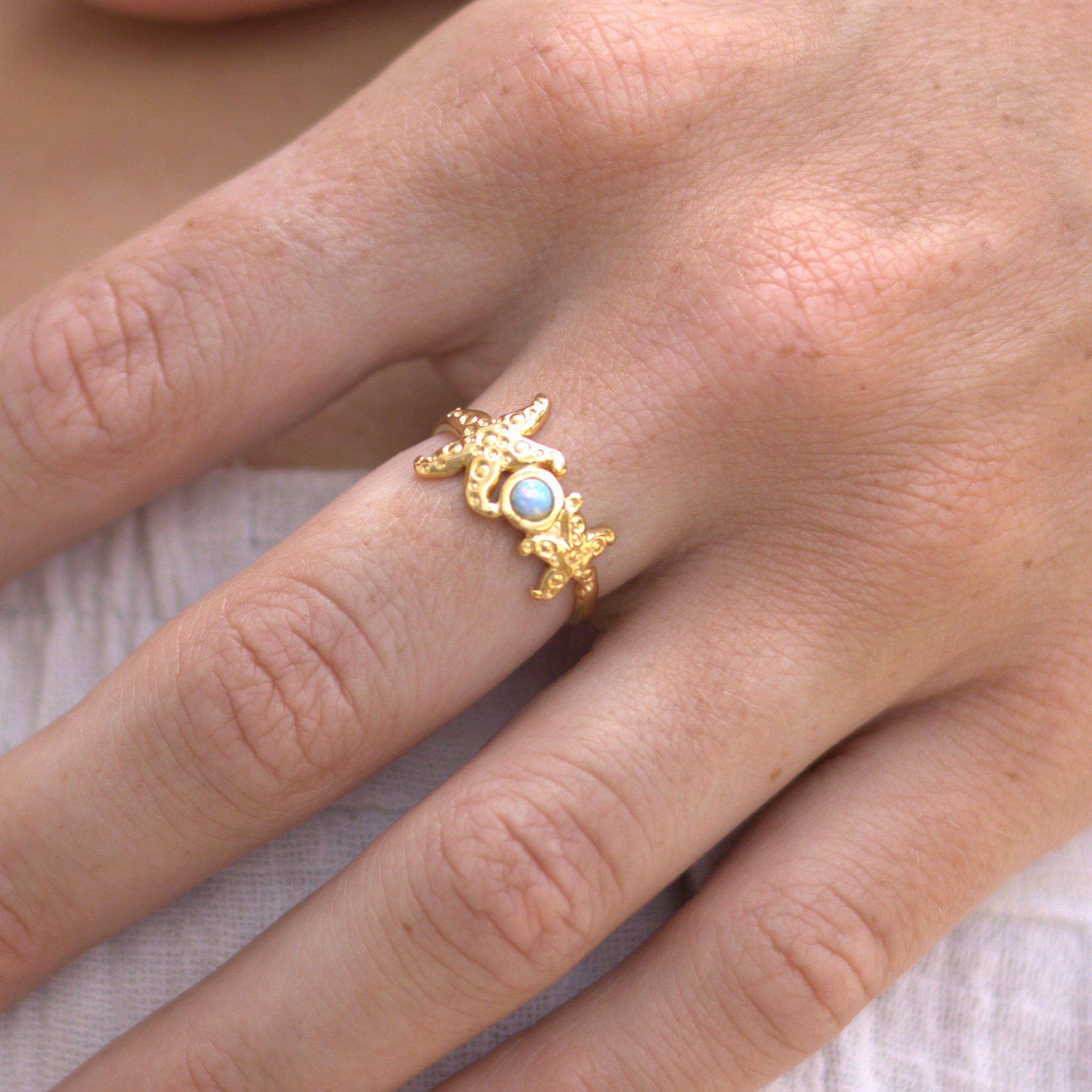 Seastar Gold Ring